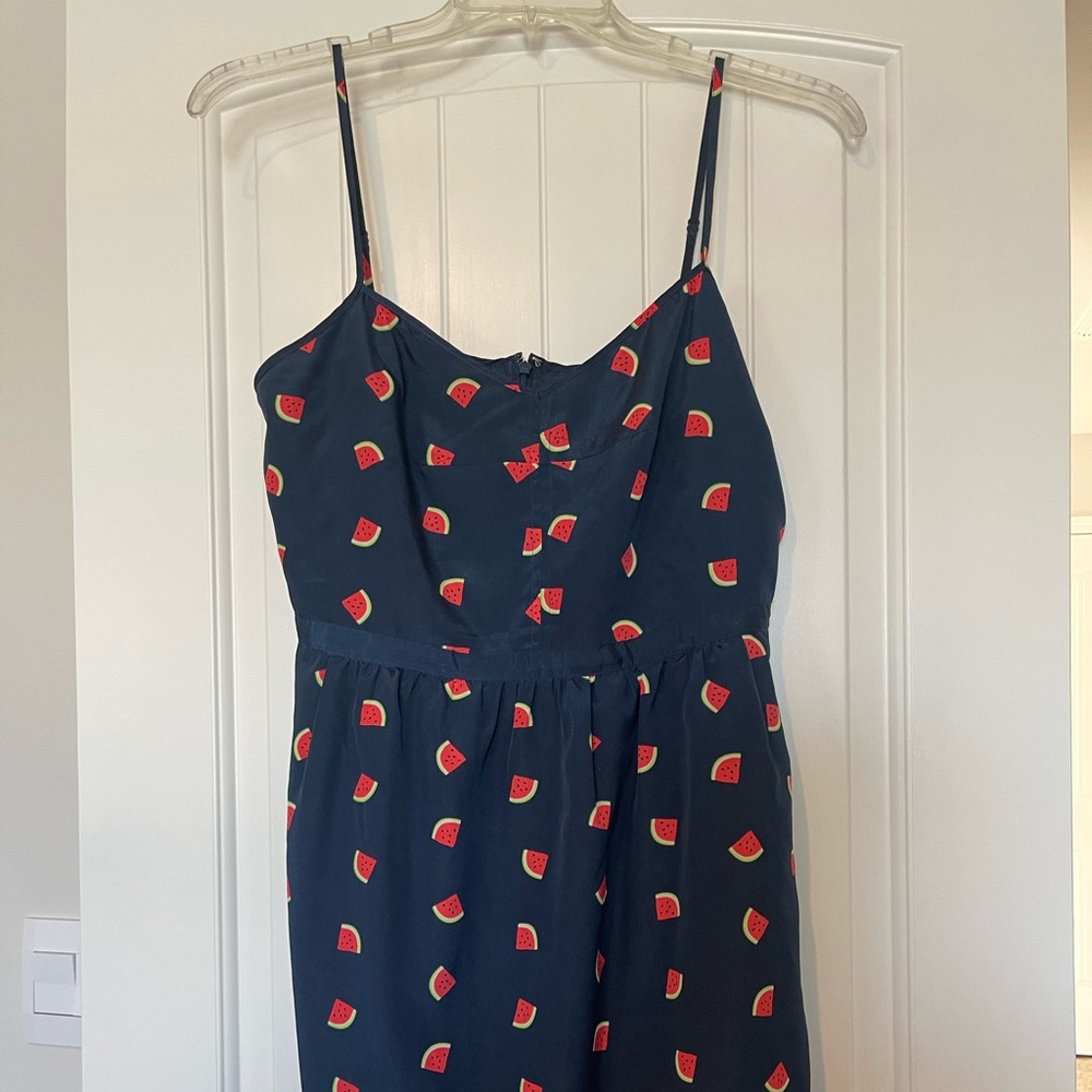 Watermelon print summer JCrew factory dress